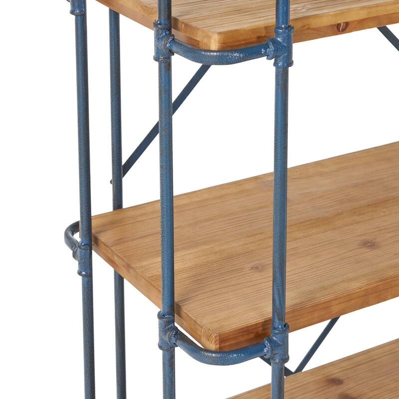 Cedarburg Industrial 5 Shelf Firwood Bookcase by Christopher Knight Home