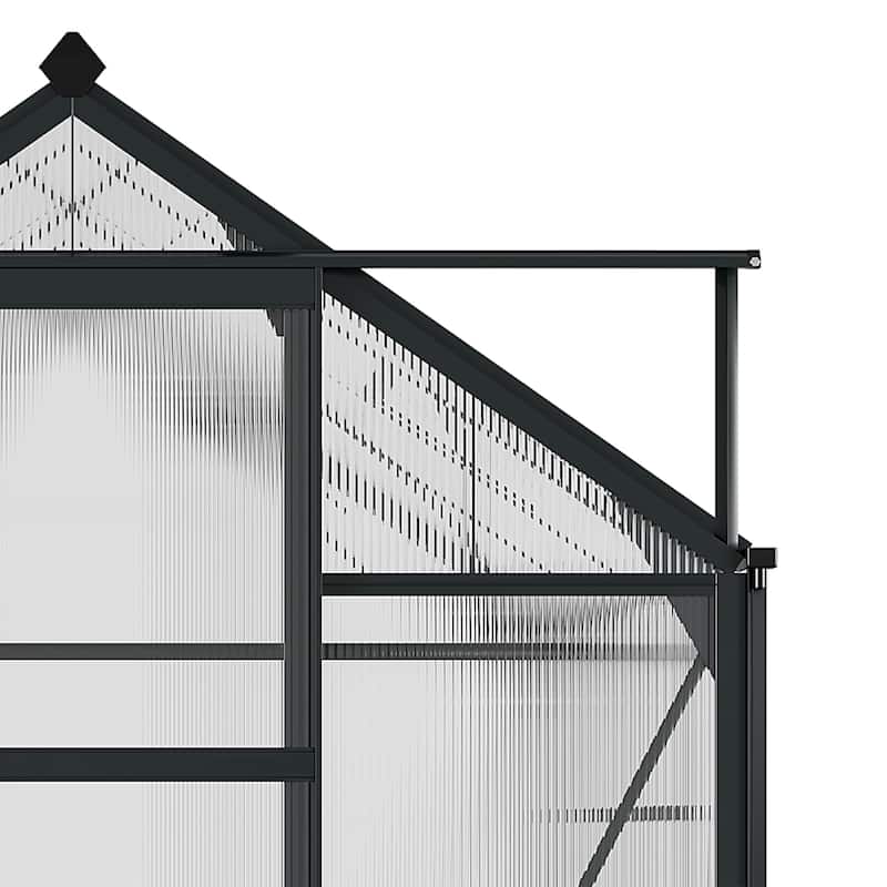 Outsunny Polycarbonate Walk-in Garden Greenhouse - Clear
