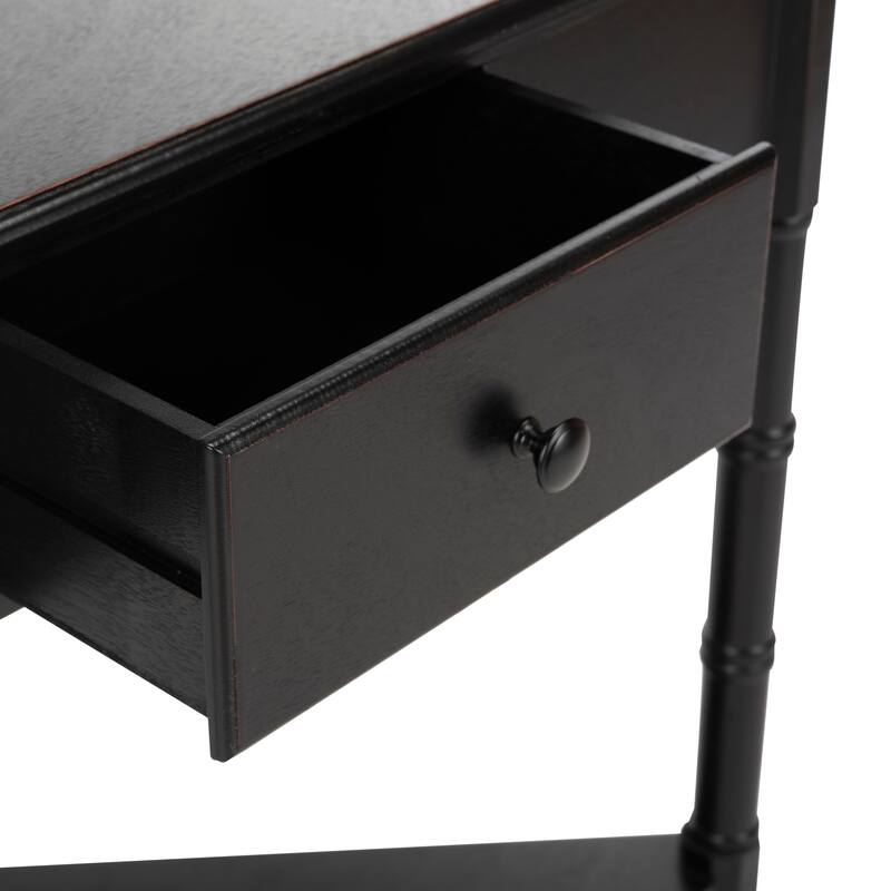 SAFAVIEH Calla Grey Corner Table - 33.9" x 17.3" x 28" - 34Wx17Dx28H