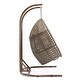 preview thumbnail 6 of 4, Wicker Hanging Double-Seat Swing Chair with Stand and Cushion