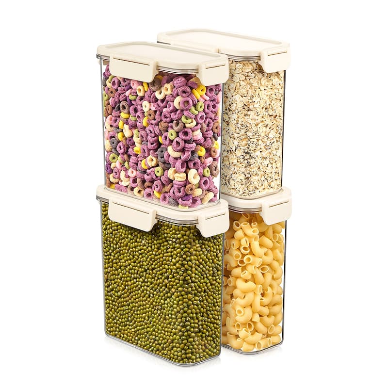Sorbus Airtight Food Storage Container, Clear Stackable Canister for Pantry, Rice, Pasta, Cereal & Snacks