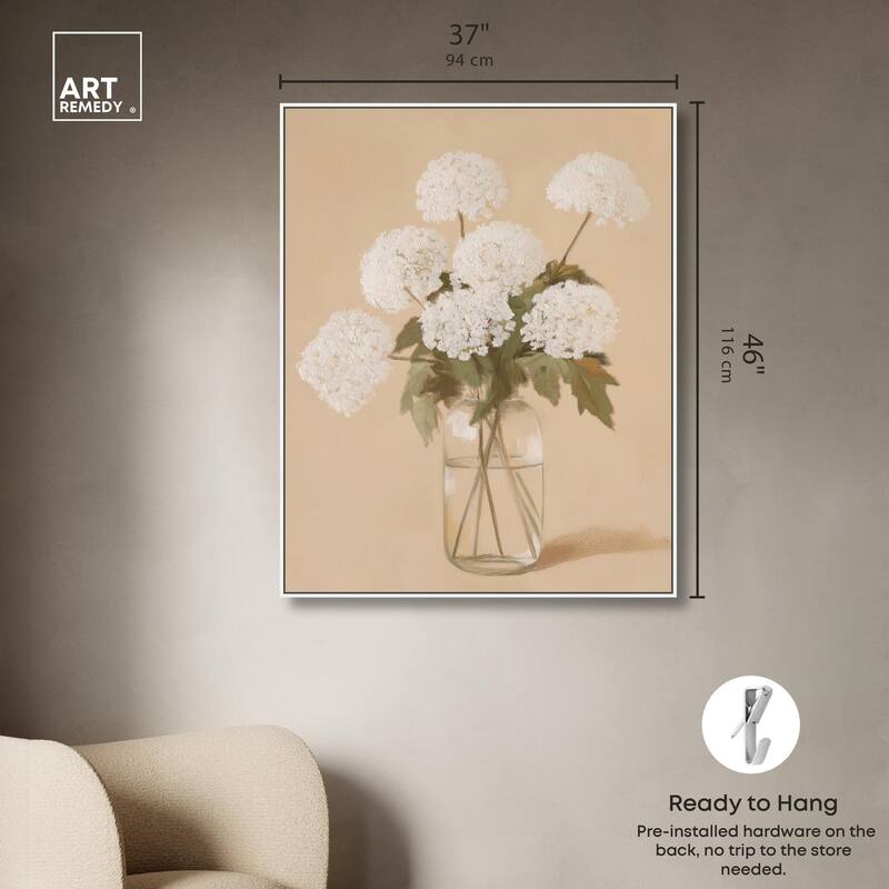 Lace in a Vase II Canvas by Art Remedy
