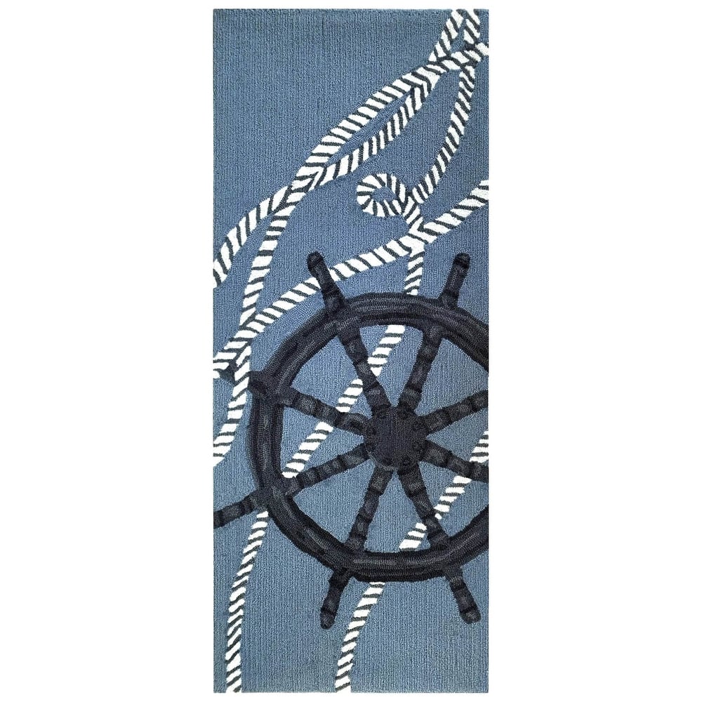 Liora Manne Frontporch Captain's Wheel Indoor/Outdoor Area Rug
