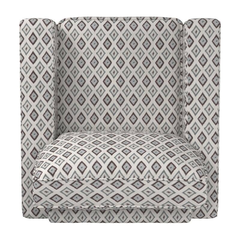 Roros Fabric Upholstered Square Arm Chair by iNSPIRE Q Classic