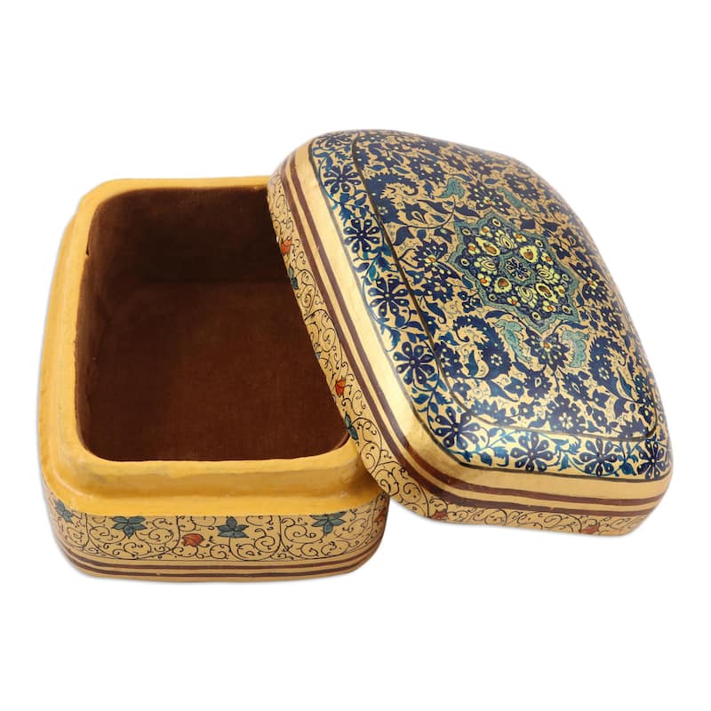 Novica Handmade Persian Charm Decorative Papier Mache Box