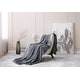 preview thumbnail 4 of 19, L'baiet Embossed Luxury Twin Blanket 60"x80" 100% Polyester - Grey