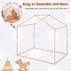 preview thumbnail 10 of 8, Costway Kid's Play Tent Toddler Playhouse Castle Solid Wood Frame with - See Details