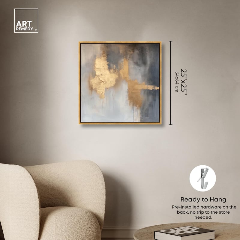 Golden Imprint Canvas by Art Remedy