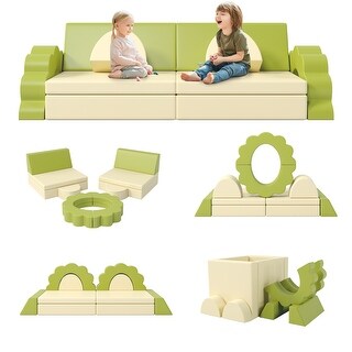 10Pcs Baby Climbing and Crawl Foam-Play Set, Climbing Structure for Toddlers