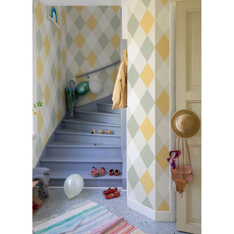 A-Street Prints Kalas Pastel Diamond Wallpaper