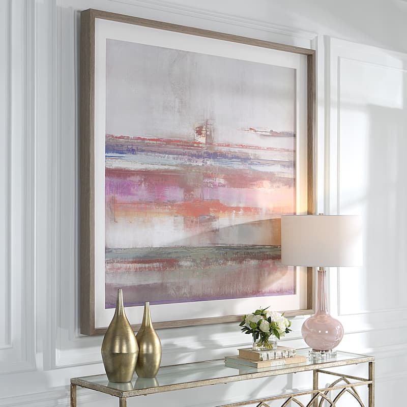 Uttermost Torrent Abstract Art Framed Print - 56"x56"x3"