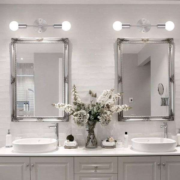 Bathroom vanity light set top