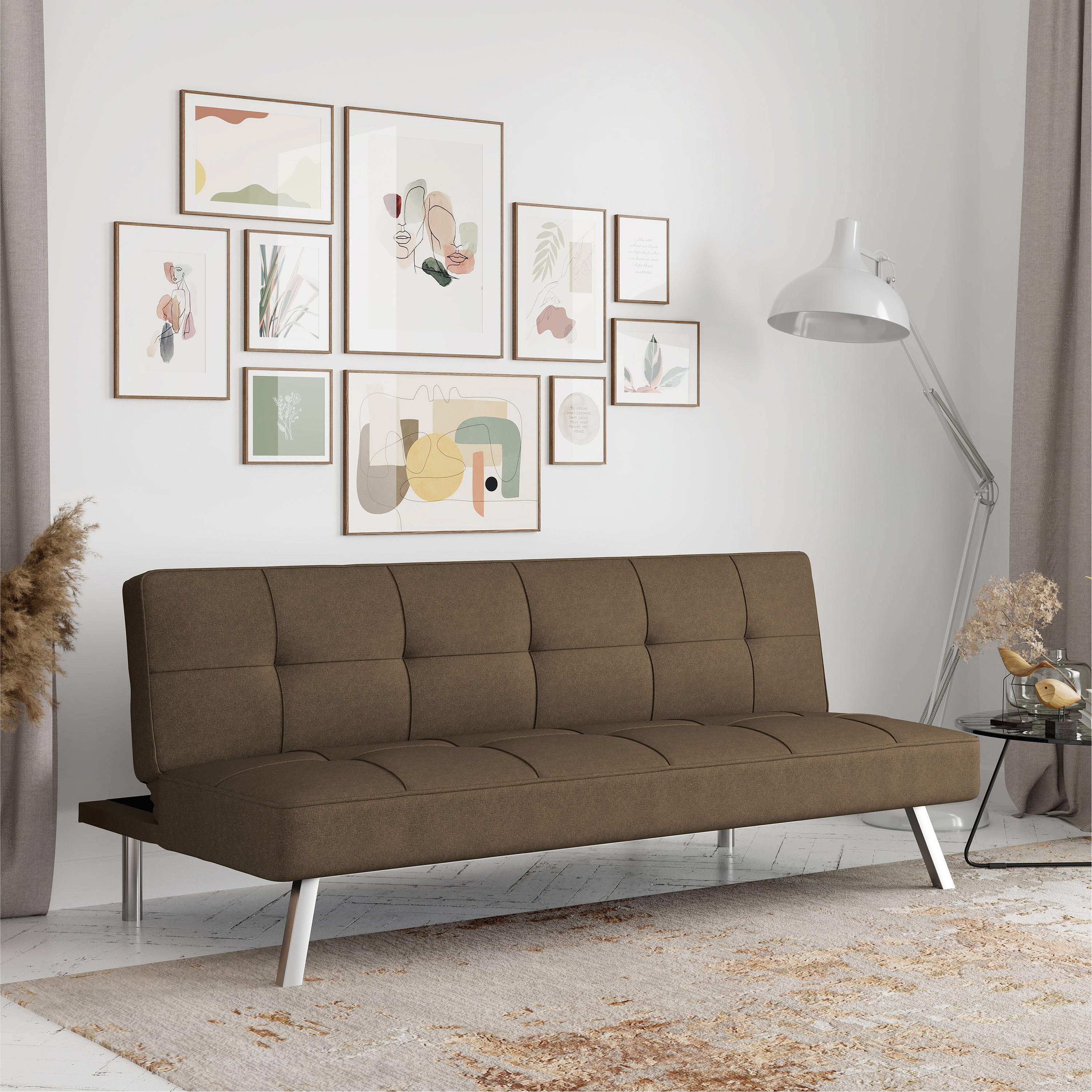 Serta charlie store convertible sofa charcoal