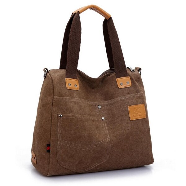Shoulder Messenger Large Capacity Portable Canvas Bag. Opens flyout.