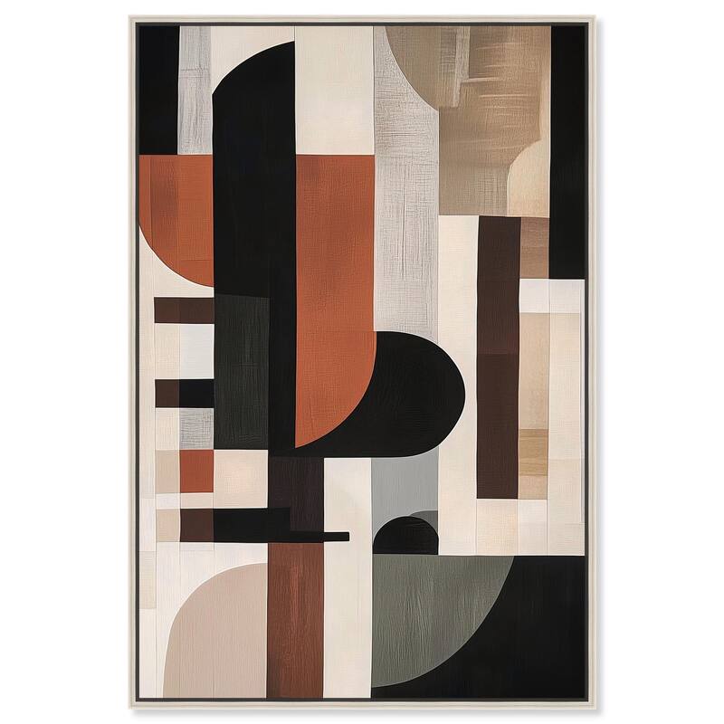 Jahns' Abstraction I Canvas by Art Remedy - Silver - 16" x 24"