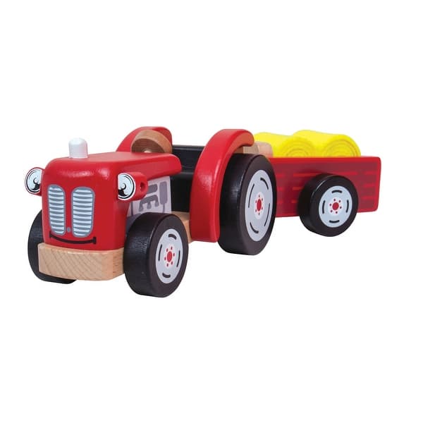 slide 1 of 1, Tractor and Trailer Playset
