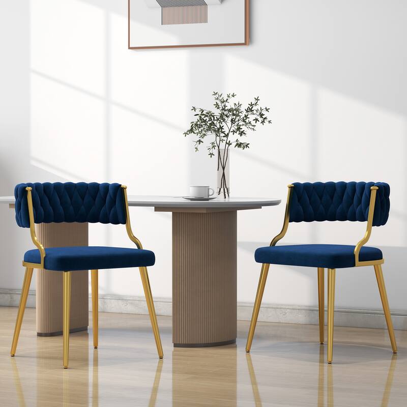 Modern Velvet Dining Chairs Set of 2