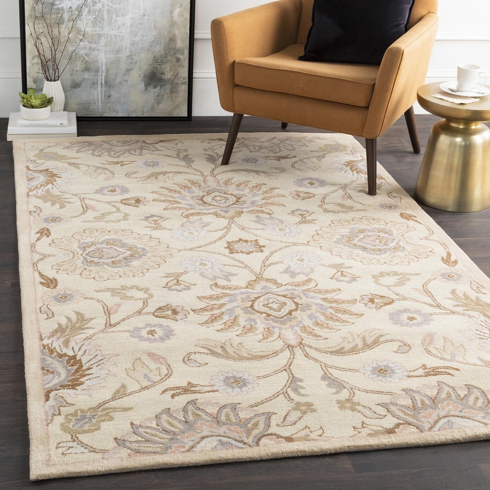 Livabliss Caesar Updated Traditional Paisley Hand Tufted Area Rug.