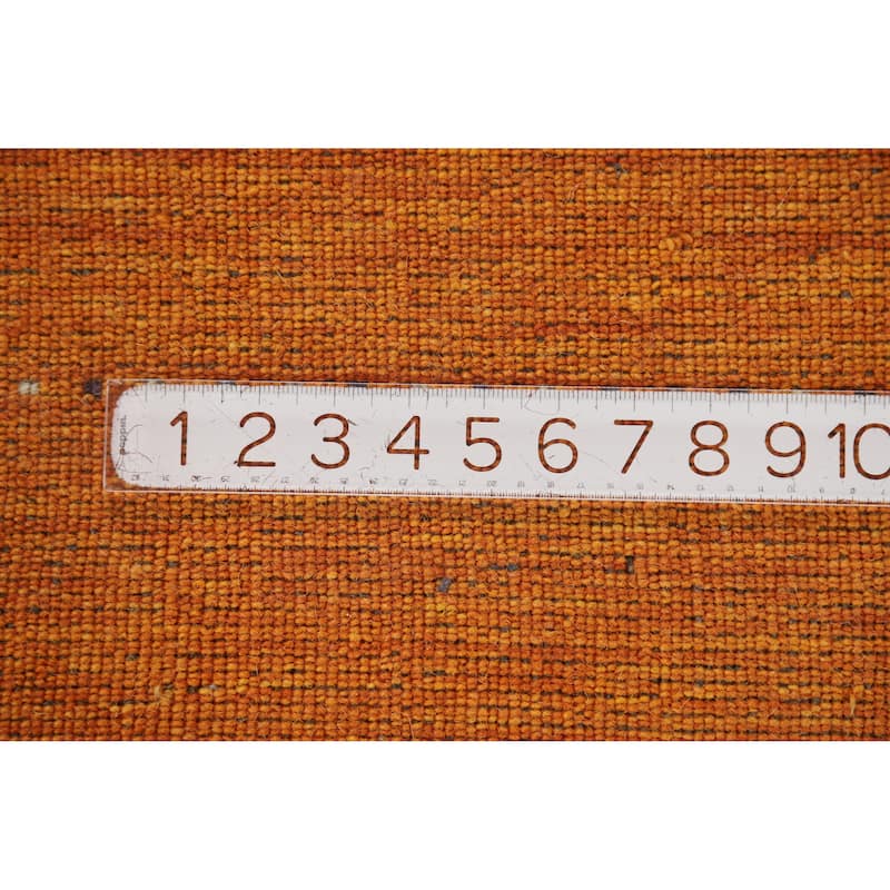 Hand Knotted Oriental 100% Wool Carpet Tribal Tribal Oranges & Rust Gabbeh Area Rug - 7' 7'' X 4' 10''