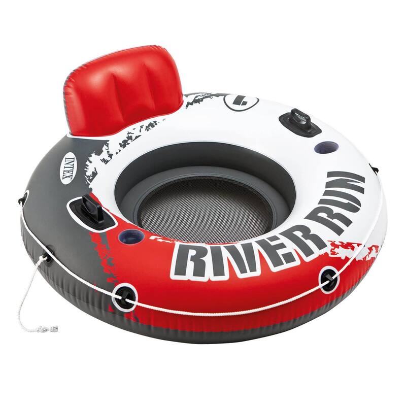 Intex River Run 1 Red Inflatable Tube (6 Pack) + 2-Person River Float (2 Pack)