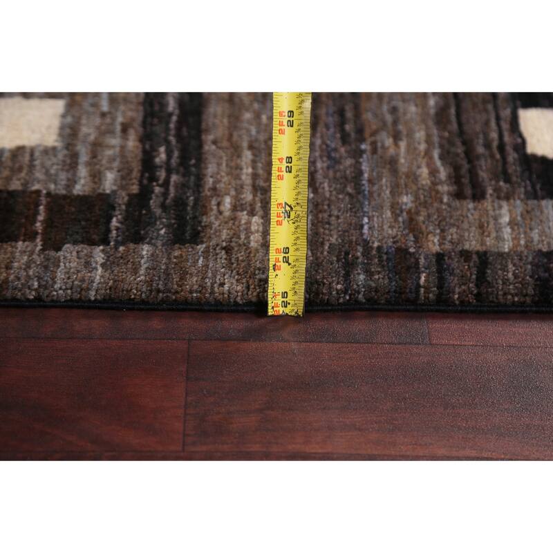 Contemporary Gabbeh Kashkoli Wool Area Rug Hand-knotted Bedroom Carpet - 5'3" x 7'11"