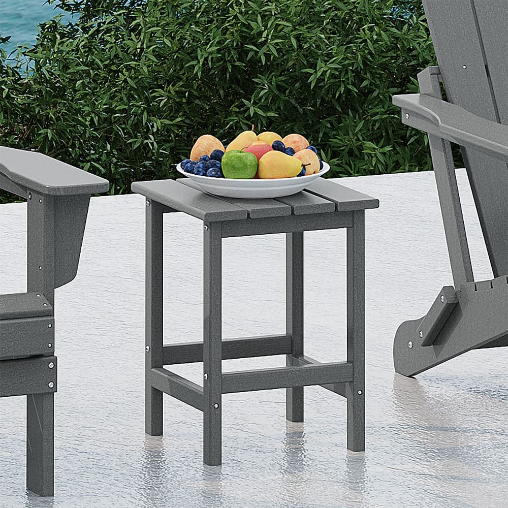 Laguna Hdpe All Weather Outdoor Patio Square Side Table