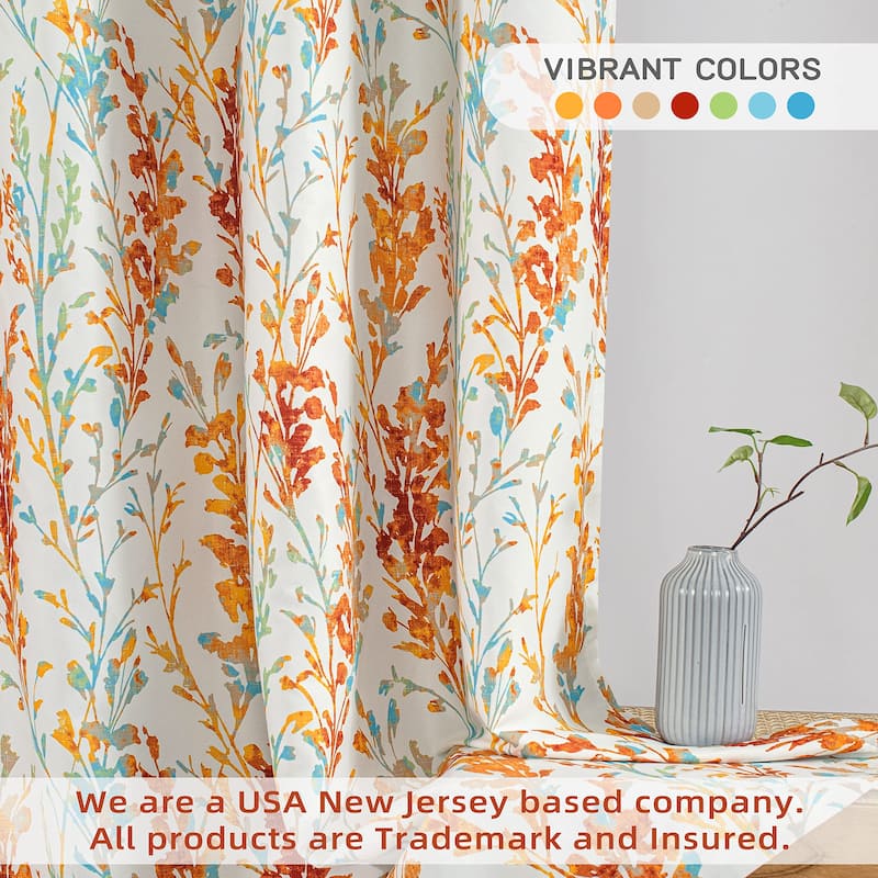 DriftAway Heather Curtain 84 Inches Long for Bedroom Blackout Thermal Insulated Curtain