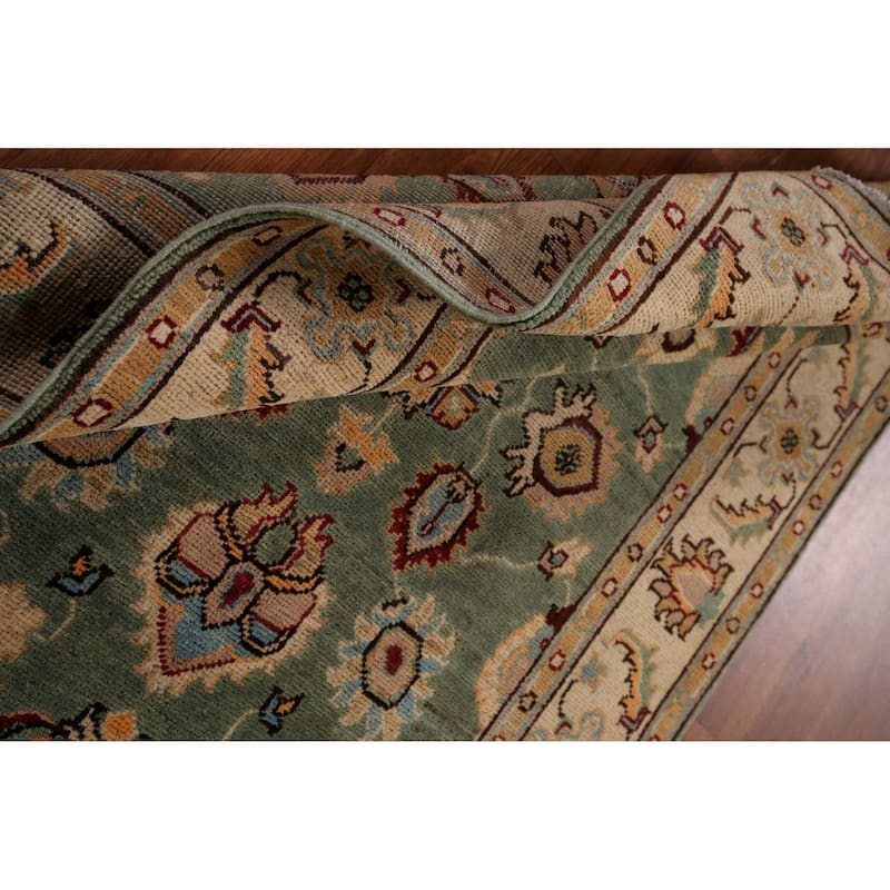 Green Oushak Oriental Accent Rug Hand-Knotted Wool Carpet - 3'3" x 5'2"