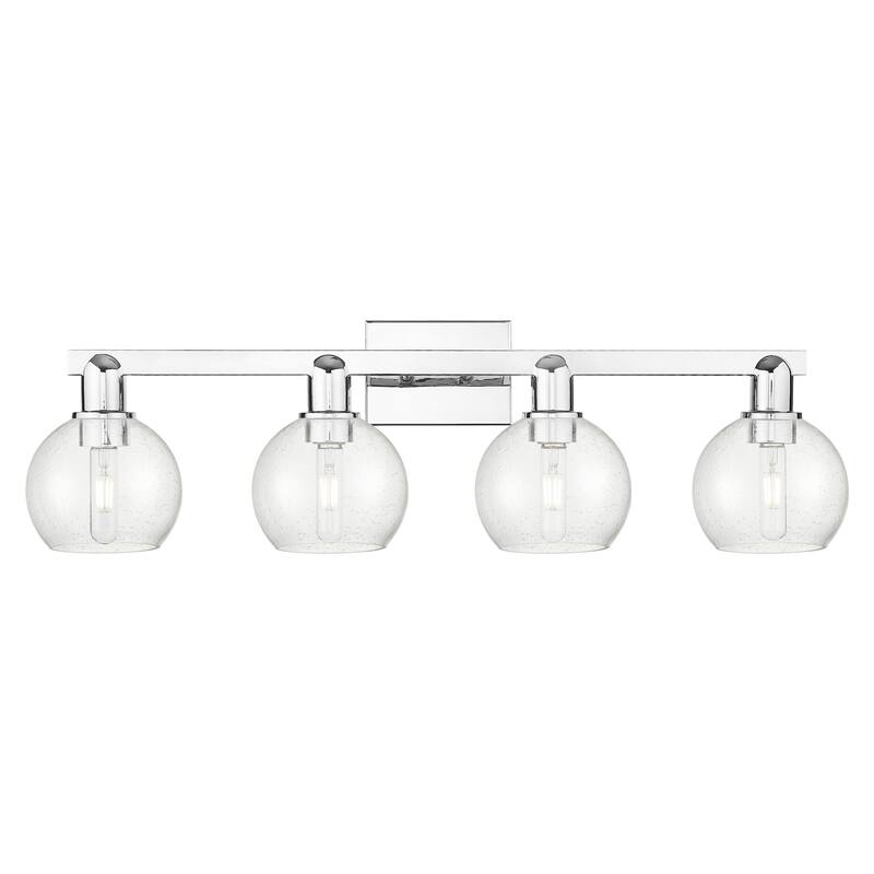 Innovations Lighting 716-4W-10-33 Athens Vanity Athens 4 Light 33" - Polished Chrome / Seedy