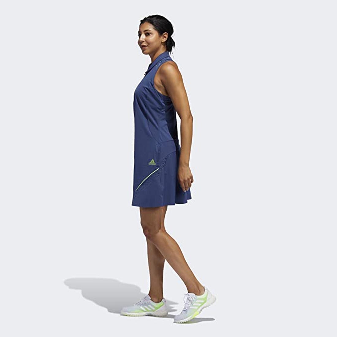 perforated color pop dress