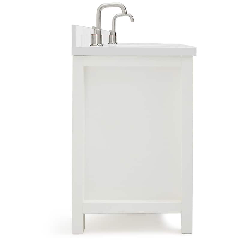 Ariel H061DWQOVO Bristol 61" Free Standing Double Oval Basin Vanity