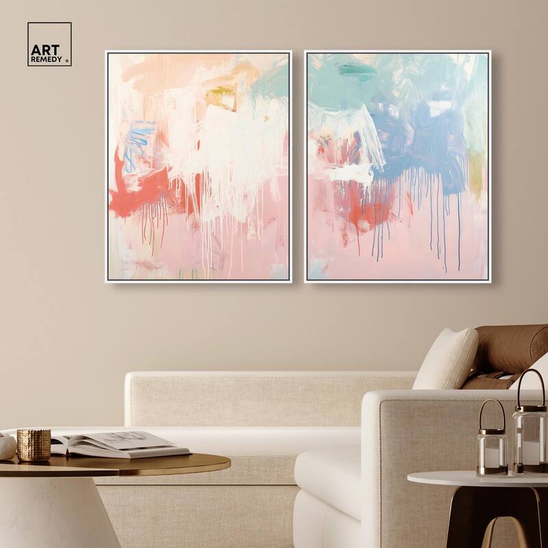 Breath of Colors Canvas Set of 2 by Art Remedy