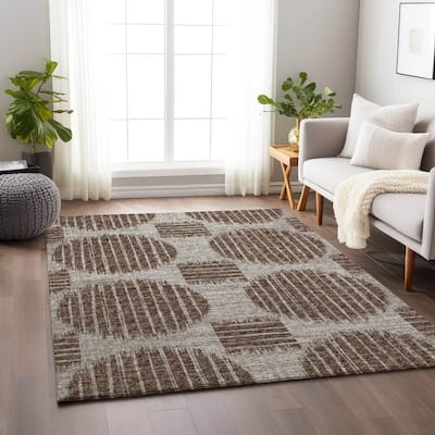 Premium Washable Super Soft Contemporary Geo Mayfield Rug