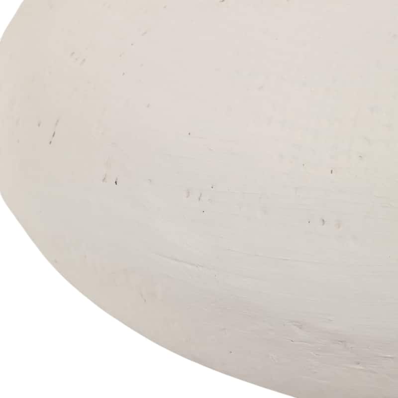 Pottery Decorative Vases Handcrafted Organic (Set of 2) - 8" Ivory