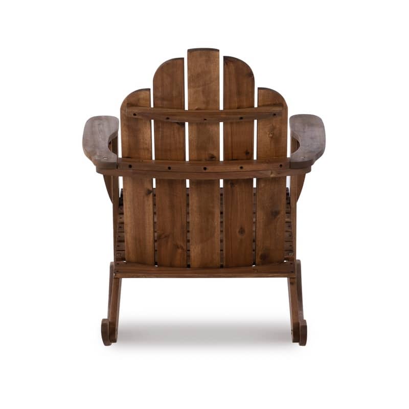 Gavil Indoor/Outdoor Solid Wood Adirondack Rocking Chair
