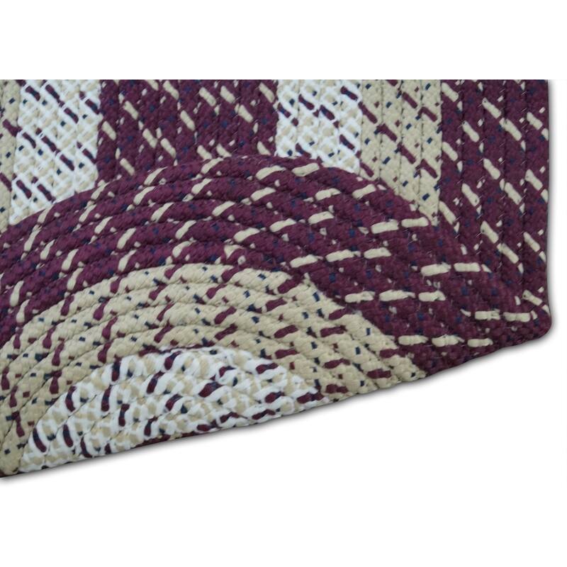 Better Trends Country Braid 100% Polypropylene 3 Pc Set Stain Resistant, Double Sided Reversible Indoor Area Utility Rug