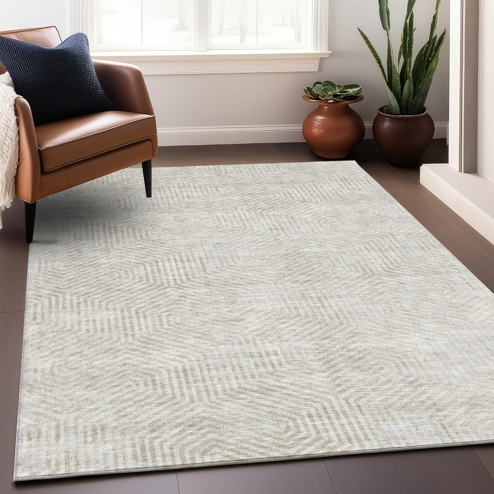 Premium Washable Super Soft Modern Maze Mayfield Rug
