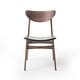 preview thumbnail 25 of 31, Anise Faux Leather and Rubberwood Dining Chair (Set of 2) by Christopher Knight Home