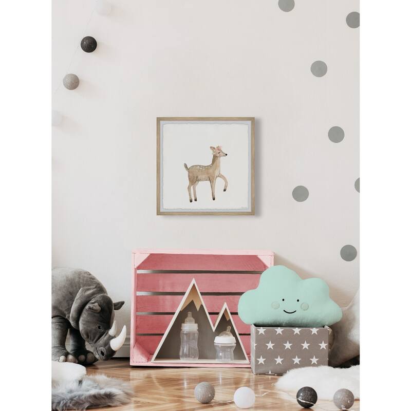 Fawn Steps Framed Wall Art, Elegant Home Touch - Sophisticated Artwork for Refined Décor