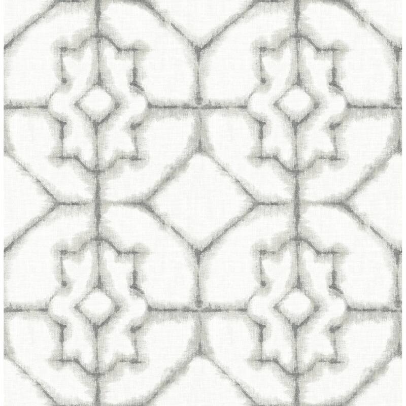 A-Street Prints Verandah Off White Shibori Wallpaper