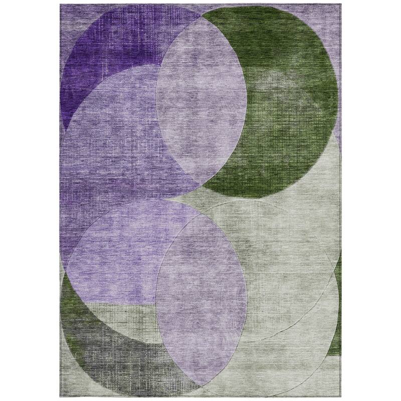HomeRoots Geometric Transitional Rectangle Outdoor Rug