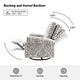 preview thumbnail 22 of 52, Roderich Farmhouse Floral Print Swivel Rocker Recliner with Rolled Arms by HULALA HOME