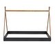 preview thumbnail 5 of 16, Sturdy Full Size Wooden Tent Bed for Kids with Low Platform and Creative Play Space