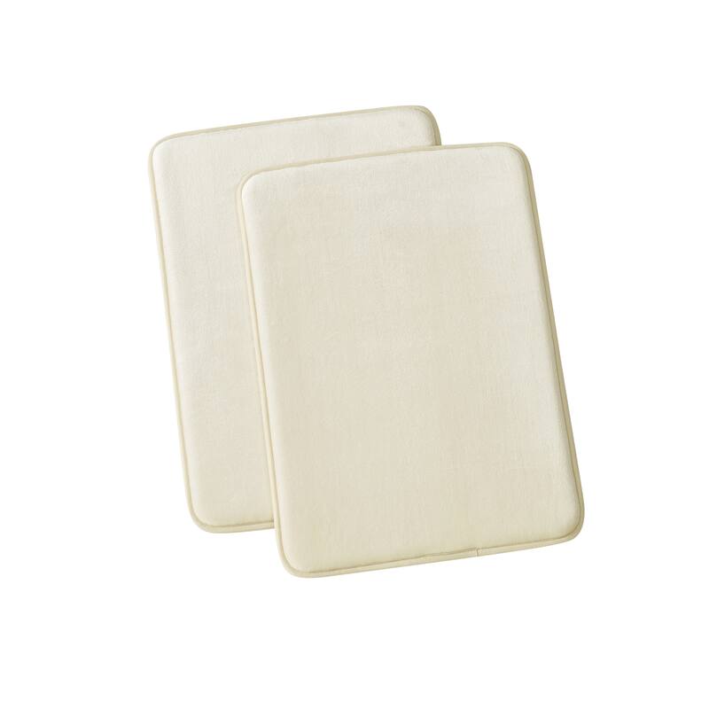 Royal Velvet Signature Solid Memory Foam Set of 2 Bath Rug