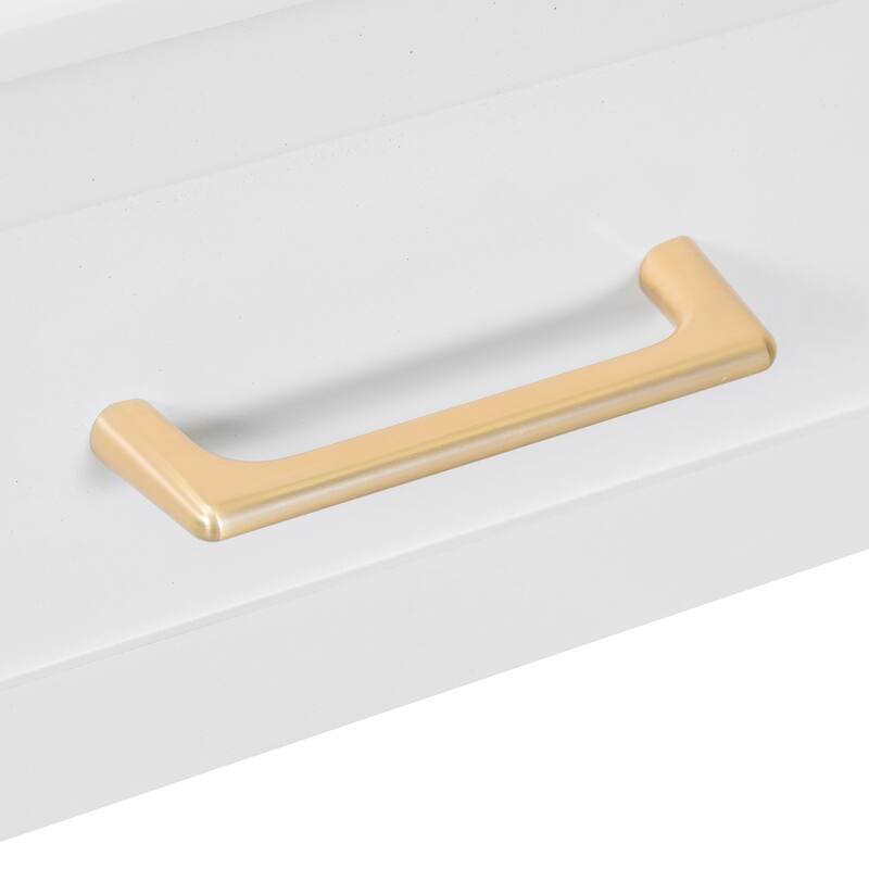 Modern Makeup Vanity & Chair Set, Dressing Table Writing Desk with Charging Port