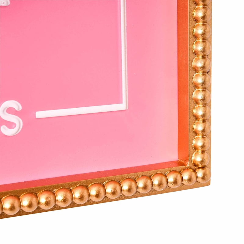American Art Decor Tipsy Open Bar Framed Metal Embossed Sign - 28.25" x 10.5" - 10.5" x 28.25" x 1.12"