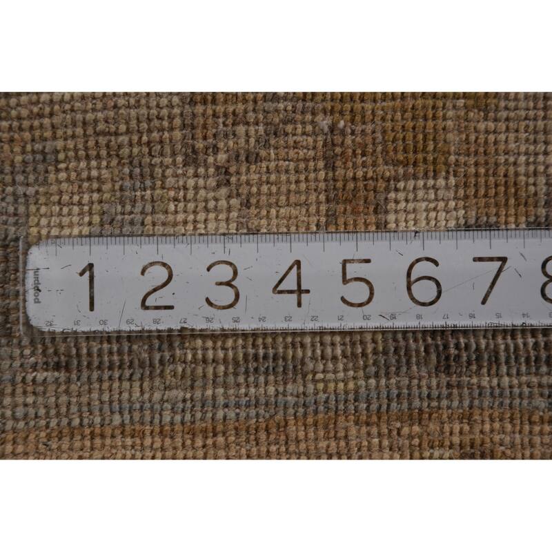Hand Knotted Oriental 100% Wool Carpet Transitional All-Over Green Oushak Area Rug - 10' 3'' X 8' 7''