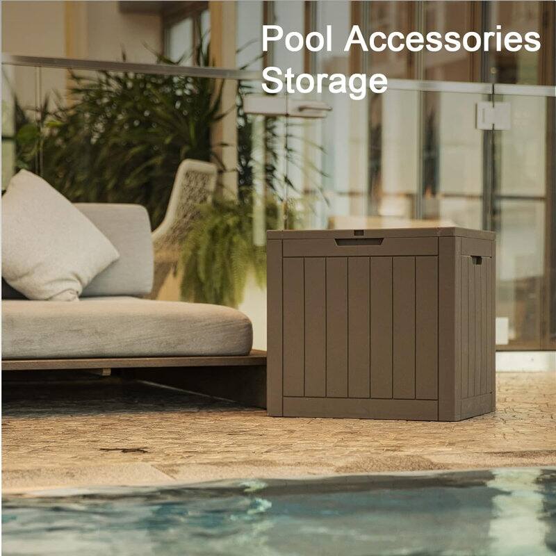 Outdoor Patio Storage Resin Lockable Deck Box