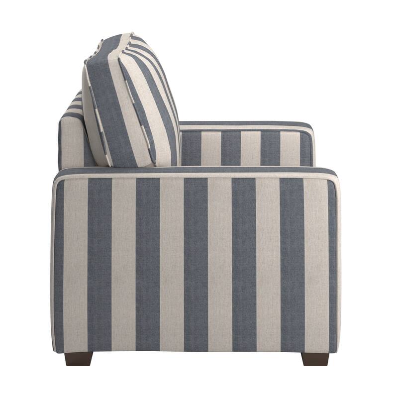 Roros Fabric Upholstered Square Arm Chair by iNSPIRE Q Classic
