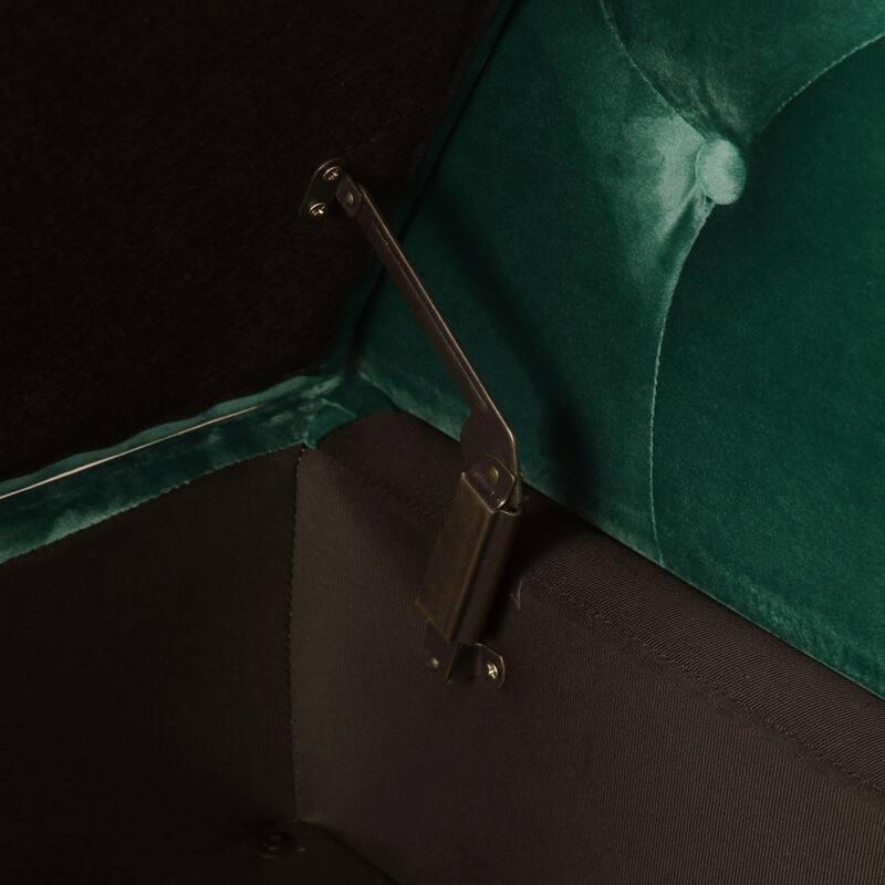 63" Velvet Multifunctional Storage Rectangular Sofa Stool